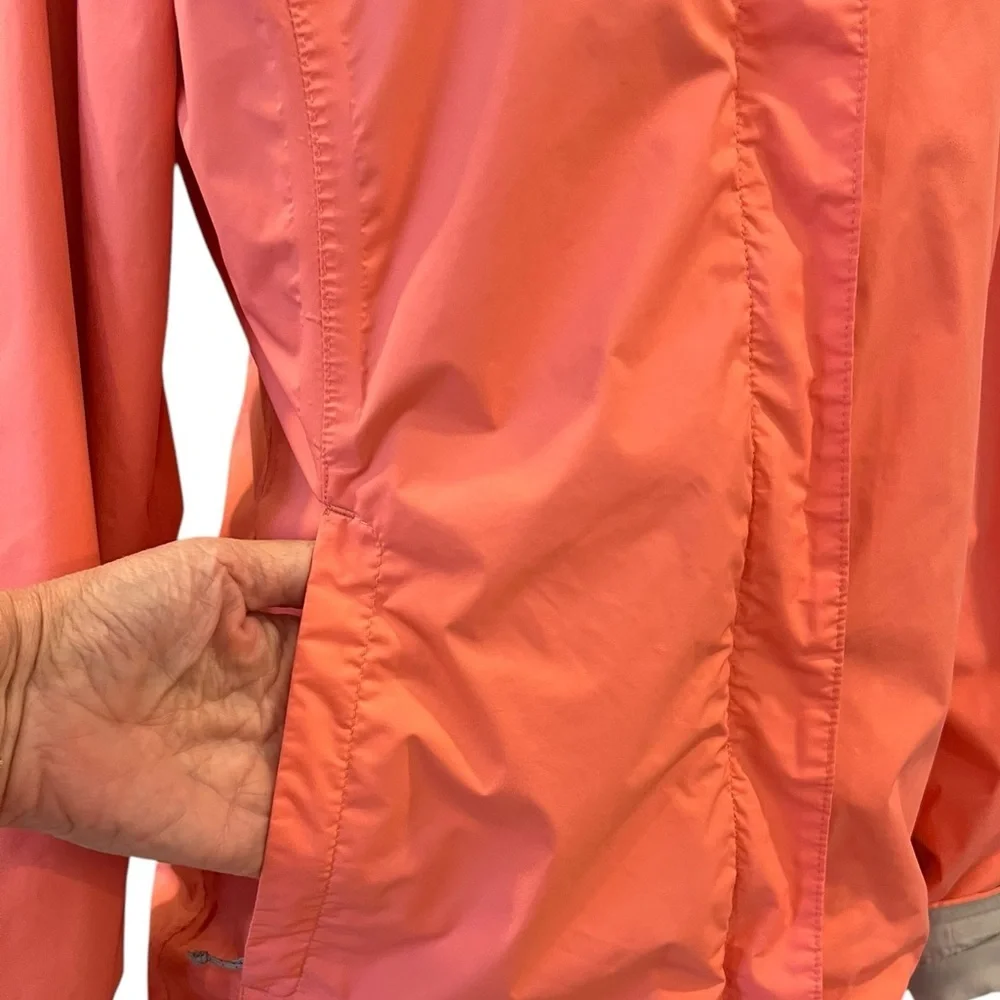 Columbia Arcadia II Jacket Juicy Hood Cinch Waist Pockets Waterproof Small - Picture 4 of 15